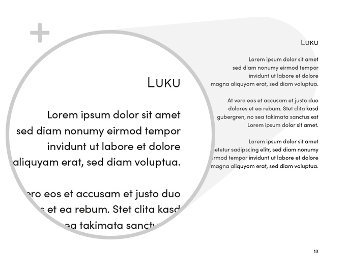 Esimerkki suurennus kirjasintyyppi Moderni runous tasattu versio